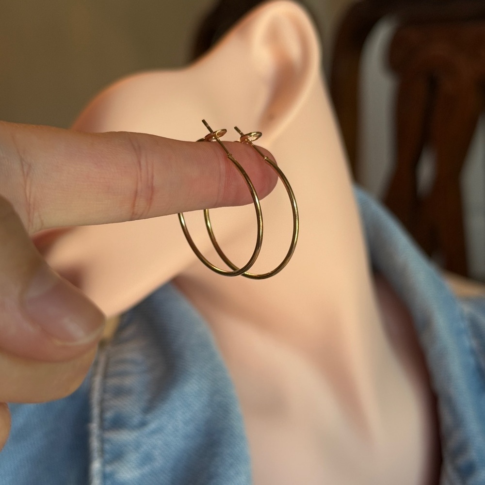 Fashion Classic Gold Hoop Earrings